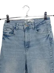 Vorschaubild 4 von Damen Tapered Fit Jeans Gr. 38 Blau Casual