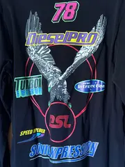 Vorschaubild 5 von Herren Langarmshirt Gr. 38 Schwarz Casual Baumwolle