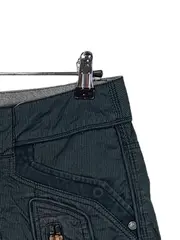 Vorschaubild 3 von Damen Minirock Gr. 40 Grau Baumwolle Cargo-Style