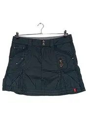 Vorschaubild 1 von Damen Minirock Gr. 40 Grau Baumwolle Cargo-Style