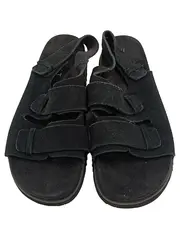 Vorschaubild 4 von Damen Sandalen Wildleder Klettverschluss Schwarz Gr. 40 Komfort