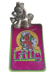 Vorschaubild 1 von Spielfigur Gold Pony Pferd Figur mit Krone Sammelfigur