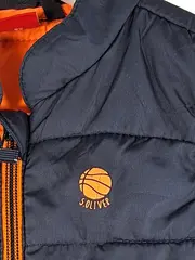 Vorschaubild 2 von Kinder Steppweste Gr. 92 Blau Logo-Print Freizeit Sportlich