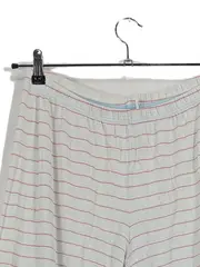 Vorschaubild 2 von Pyjamahose Damen Gr. 38/M gestreift weiß rot Schlafanzughose