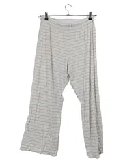 Vorschaubild 1 von Pyjamahose Damen Gr. 38/M gestreift weiß rot Schlafanzughose