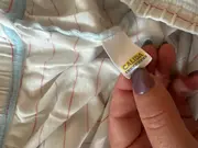 Vorschaubild 4 von Pyjamahose Damen Gr. 38/M gestreift weiß rot Schlafanzughose