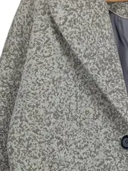 Vorschaubild 2 von Übergangsmantel Damen Grau Meliert Gr. 34/XS Wolle Polyester