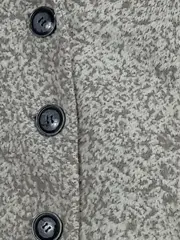 Vorschaubild 4 von Übergangsmantel Damen Grau Meliert Gr. 34/XS Wolle Polyester