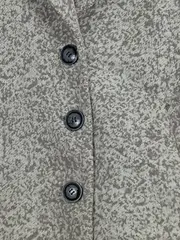 Vorschaubild 3 von Übergangsmantel Damen Grau Meliert Gr. 34/XS Wolle Polyester