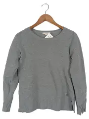 Vorschaubild 1 von Damen Pullover Grau Gr. S Casual Strukturmuster Langarm