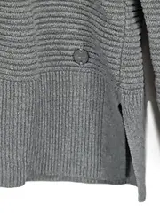 Vorschaubild 2 von Damen Pullover Grau Gr. S Casual Strukturmuster Langarm