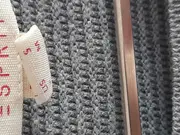 Vorschaubild 5 von Damen Pullover Grau Gr. S Casual Strukturmuster Langarm