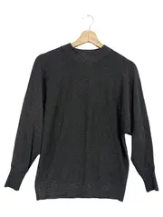 Vorschaubild 1 von Pullover Damen Gr. 34/XS Grau Elegant Metallic Langarm