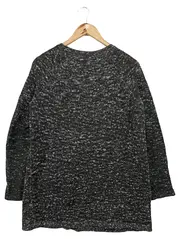 Vorschaubild 2 von Damen Strickjacke Grau Gr. 36/S Klassisch Casual Meliert Langarm