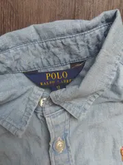 Vorschaubild 2 von Kinder Poloshirt ärmellos Gr. 12/146 Blau Casual