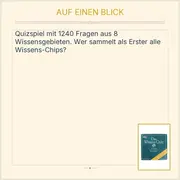 Vorschaubild 4 von Das Wissens-Quiz Gesellschaftsspiel 1240 Fragen 8 Gebiete Allgemeinwissen
