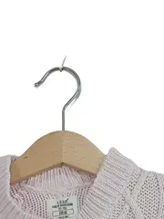 Vorschaubild 4 von Strickjacke Baby Mädchen Rosa Zopfstrick Baumwolle Gr. 68