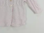 Vorschaubild 3 von Strickjacke Baby Mädchen Rosa Zopfstrick Baumwolle Gr. 68