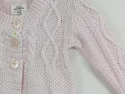 Vorschaubild 2 von Strickjacke Baby Mädchen Rosa Zopfstrick Baumwolle Gr. 68