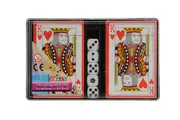 Vorschaubild 1 von LIFETIME Kartenspiel Set 2 Decks Spielkarten & 5 Würfel Poker Skat Rommé