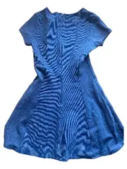 Vorschaubild 2 von Damen Freizeitkleid Gr. 36/S Blau Casual Kurzarm