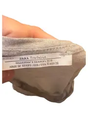 Vorschaubild 3 von Trafaluc Damen T-Shirt V-Ausschnitt Grau Meliert Gr. S