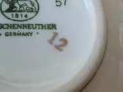 Vorschaubild 4 von Tasse Unterteller Porzellan Blumenmuster Mehrfarbig Klassisch