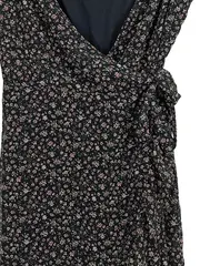 Vorschaubild 2 von Damen Sommerkleid Blumenmuster Wickelkleid Gr. M