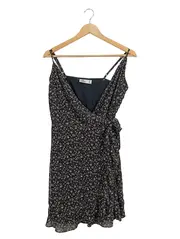 Vorschaubild 1 von Damen Sommerkleid Blumenmuster Wickelkleid Gr. M