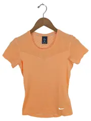 Vorschaubild 1 von Damen Sport Shirt XS Orange Atmungsaktiv Kurzarm