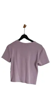 Vorschaubild 2 von Damen T-Shirt Kurzarm Lila Casual Gr. 38/M