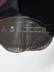 Vorschaubild 4 von Damen Stiefelette Gr. 40 Rot Leder Nieten Plateau Absatz 9,5cm