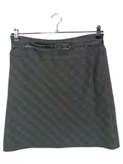 Vorschaubild 1 von Damen A-Linienrock kariert Business Minirock Gr. 38 Grau