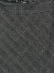 Vorschaubild 3 von Damen A-Linienrock kariert Business Minirock Gr. 38 Grau