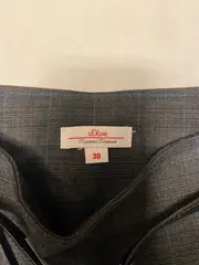 Vorschaubild 4 von Damen A-Linienrock kariert Business Minirock Gr. 38 Grau