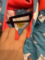 Vorschaubild 2 von Winterjacke Mädchen Gr. 152 Sternenmuster Fellkapuze Türkis