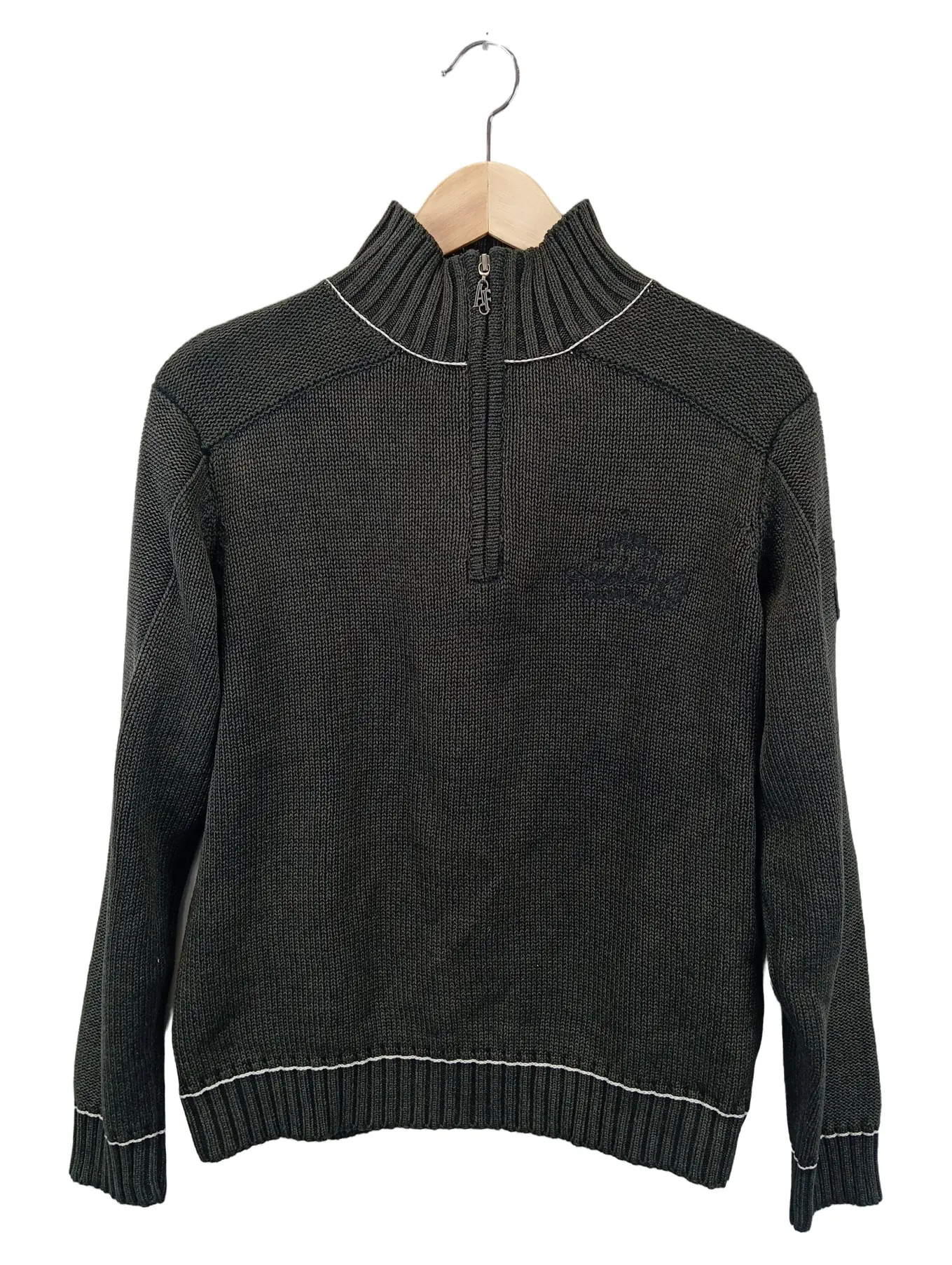 AIRFIELD Sweatjacke Jungen Gr. 176 Grau Casual Streetwear Strick