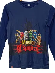 Vorschaubild 3 von Ninjago Langarmshirt Kinder Gr. 146 Blau Masters of Spinjitzu