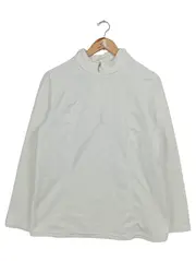 Vorschaubild 1 von Damen Pullover Gr. 38/M Weiß Casual Outdoor Reißverschluss Langarm