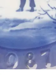 Vorschaubild 3 von Weihnachtsteller 1987 Schwan Winterbirds Porzellan Blau 18cm