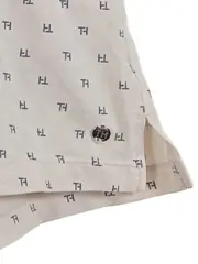 Vorschaubild 3 von Damen Lounge Shorts Gr. S Beige Monogramm Logo-Print