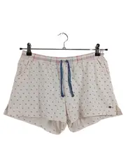 Vorschaubild 1 von Damen Lounge Shorts Gr. S Beige Monogramm Logo-Print