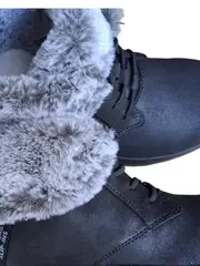 Vorschaubild 3 von Slip-Ins Damen Winterstiefelette Gr. 40 Schwarz gefüttert Fell