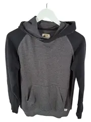 Vorschaubild 1 von Kids Kapuzenpullover Hoodie Raglan Grau Schwarz Gr. 164 Jungen