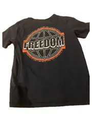 Vorschaubild 2 von T-Shirt Jungen Blau Schriftzug Logo Print Baumwolle Gr. 140