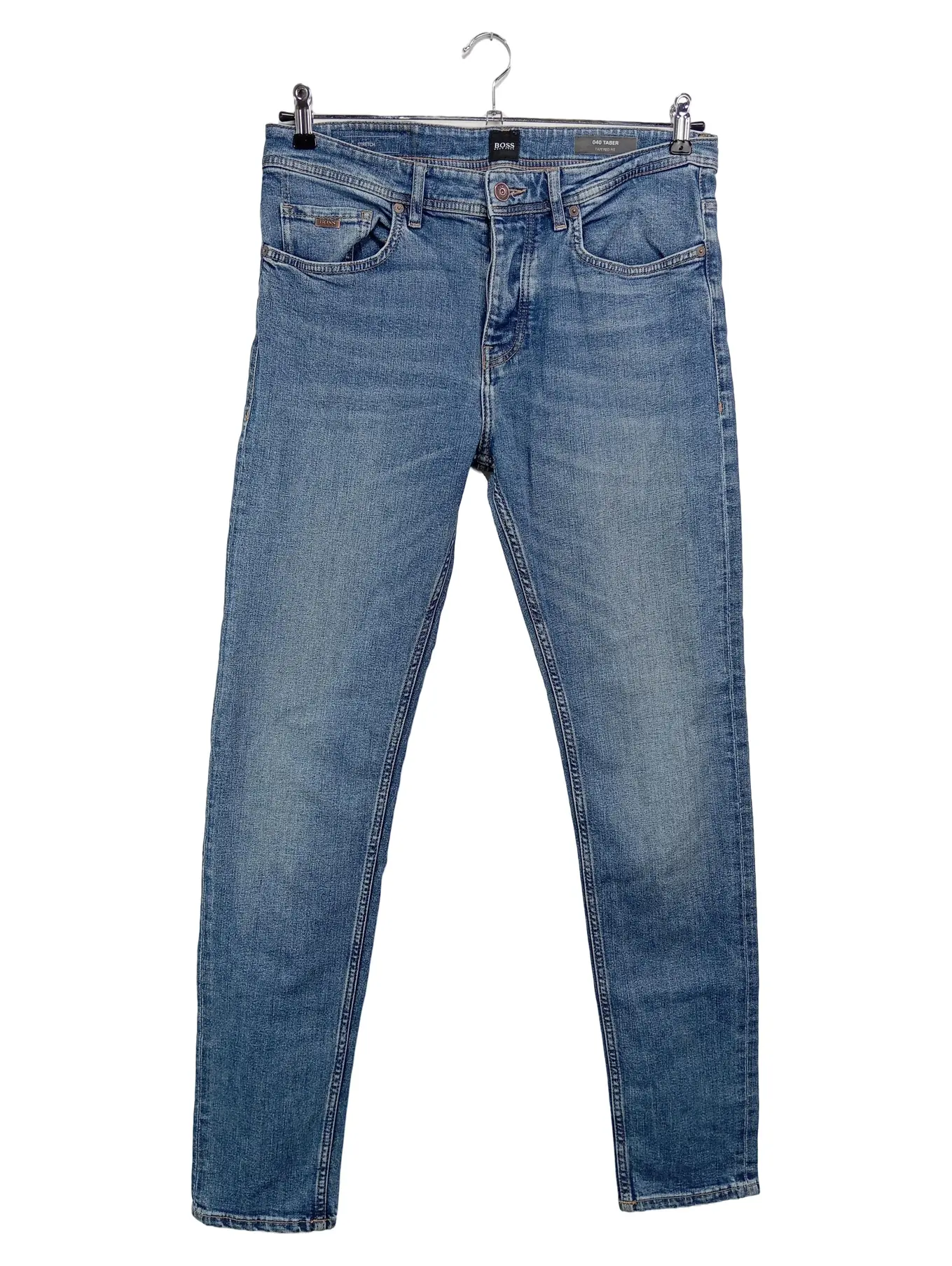 BOSS (HUGO BOSS GROUP) BOSS HUGO BOSS Herren Jeans Tapered Fit W32/L33 Blau Casual Denim Hose