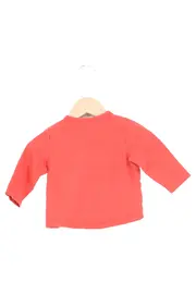 Vorschaubild 2 von Kinder Langarmshirt Gr. 68 Rot mit Schriftzug Baumwolle Casual