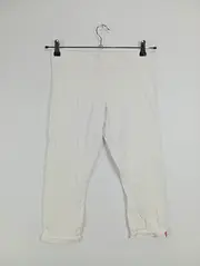 Vorschaubild 2 von EDC Damen Basic Leggings Capri Weiß Gr. L Stretch Hose