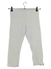 Vorschaubild 1 von EDC Damen Basic Leggings Capri Weiß Gr. L Stretch Hose