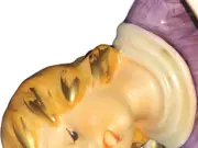 Vorschaubild 2 von Dekofigur Engel mit Mandoline Porzellan Lila Weihnachtlich
